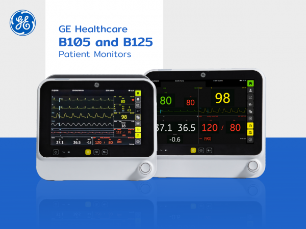 B105 and B125 Patient Monitors เครื่องติดตามการทำงานของหัวใจและสัญญาณชีพอัตโนมัติ ขนาดเล็ก