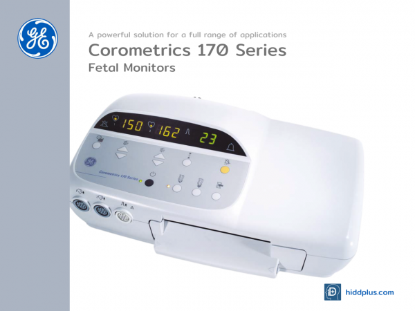 Corometrics 170 เครื่องบันทึกการบีบตัวของมดลูกและอัตราการเต้นของหัวใจทารกในครรภ์พร้อมระบบศูนย์กลาง